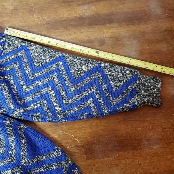 Vintage DD Sloane Grandpa Sweater Cosby Pullover Ed Bassmaster Blue Gray Men's M - Picture 8 of 12